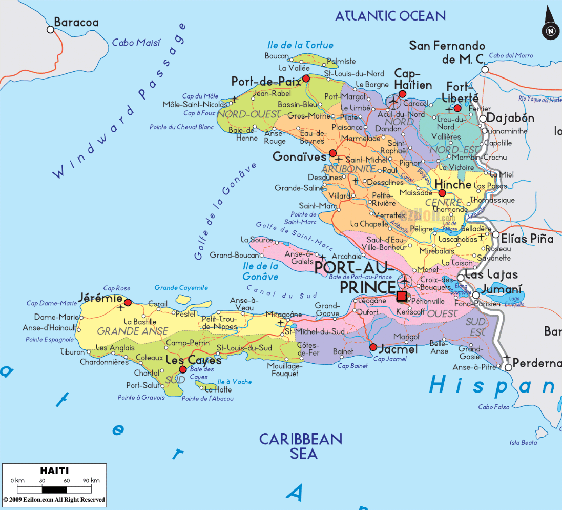 Map of Haiti